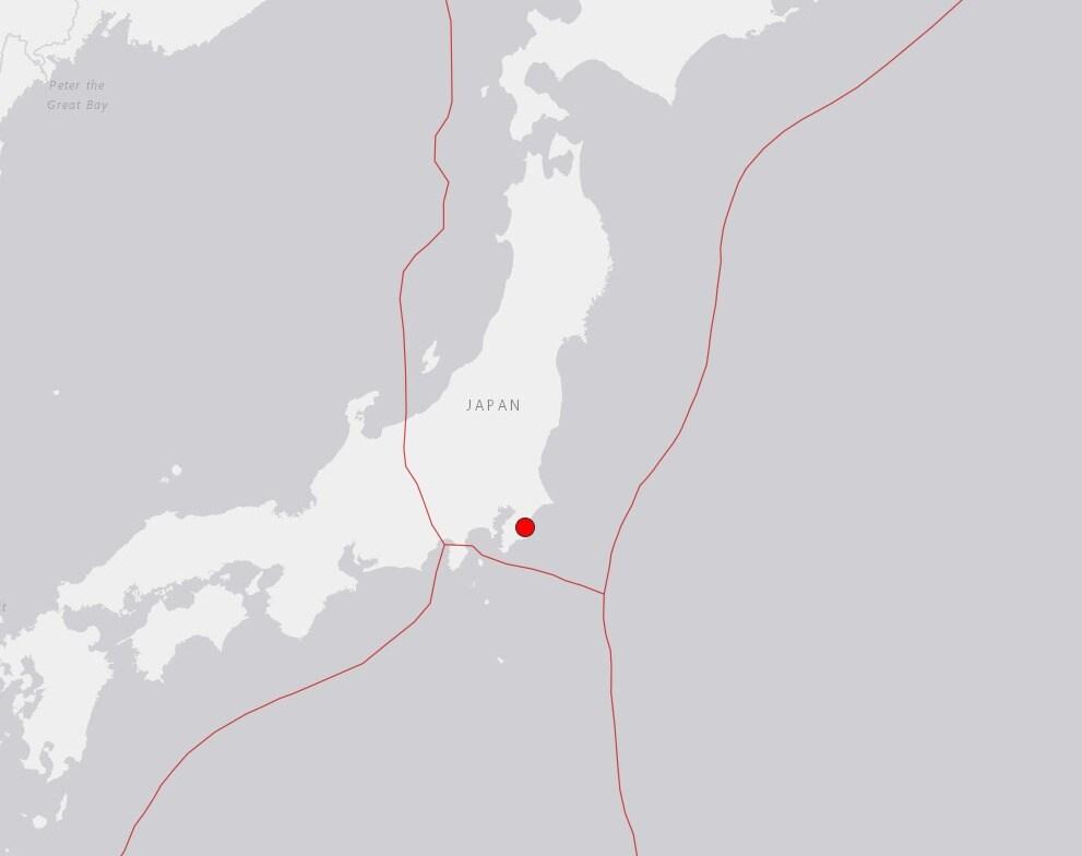 본문 이미지 - 지진 발생 지점(출처 = 미국 지질조사국) ⓒ 뉴스1