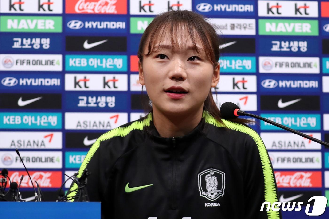 WK리그의 인천 현대제철로 복귀한 장슬기(26)./뉴스 ⓒ News1 황기선 기자