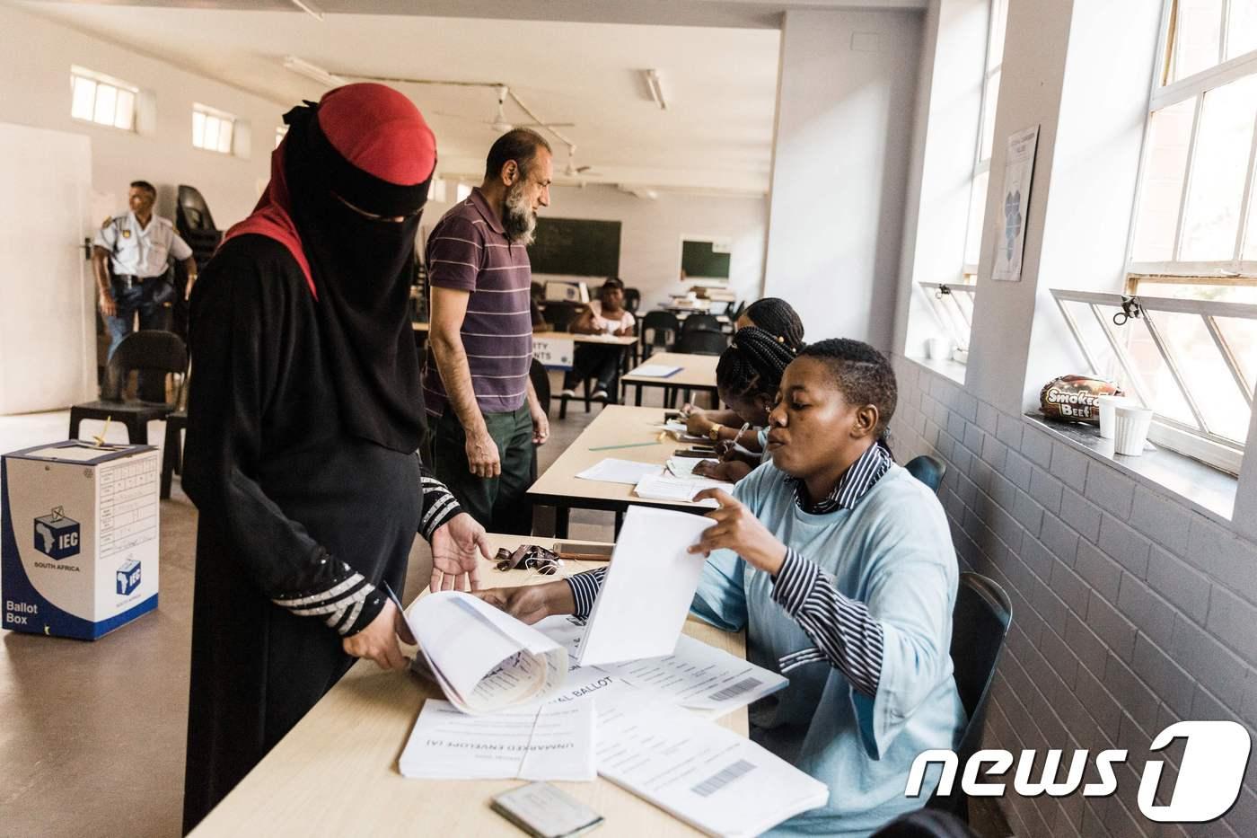 남아프리카공화국 투표소 ⓒ AFP=뉴스1