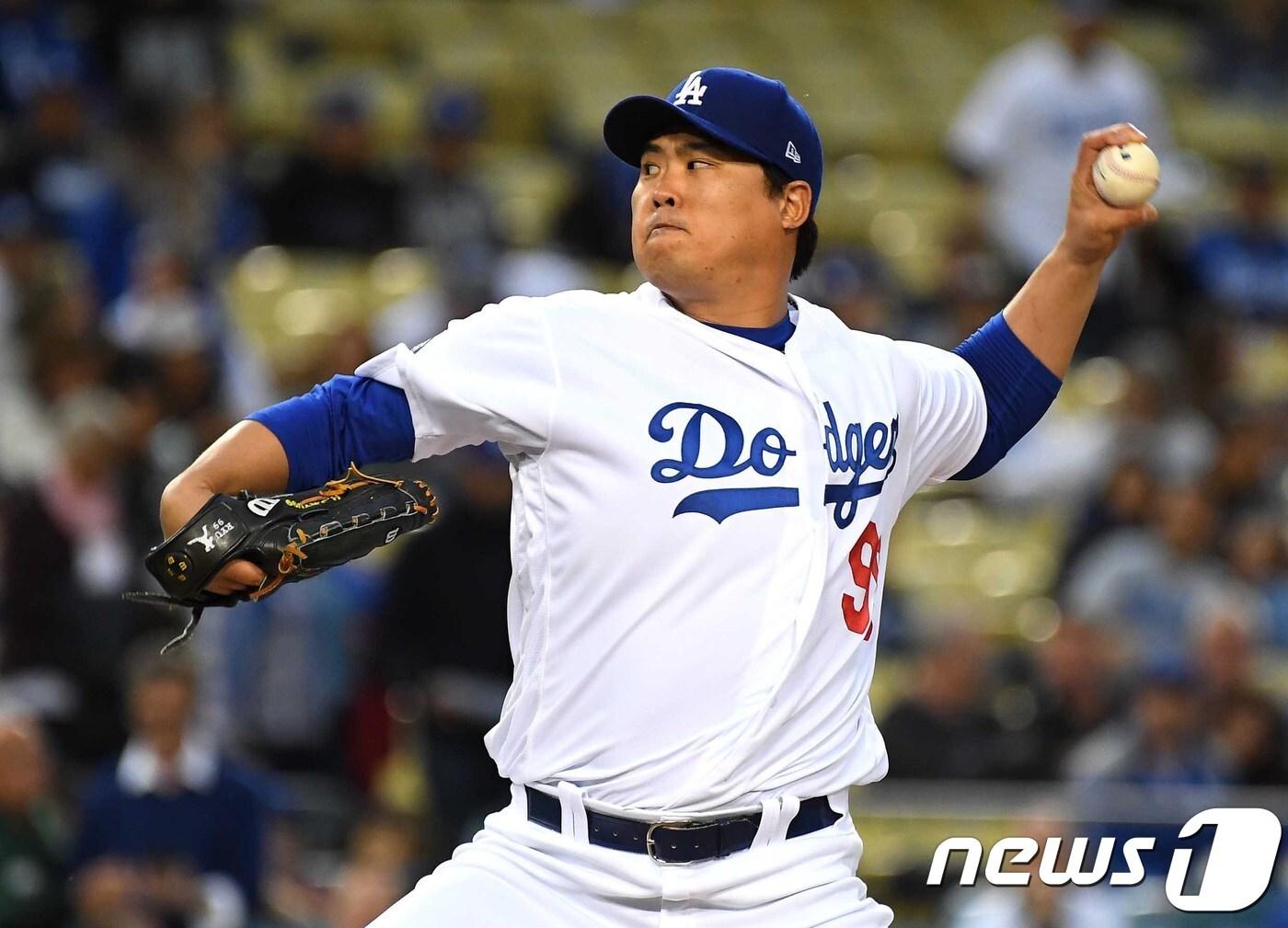 본문 이미지 - LA 다저스 류현진. ⓒ 로이터=뉴스1 ⓒ News1 이동원 기자