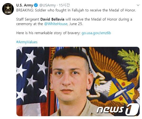 본문 이미지 - 미 육군 트위터 갈무리 ⓒ 뉴스1