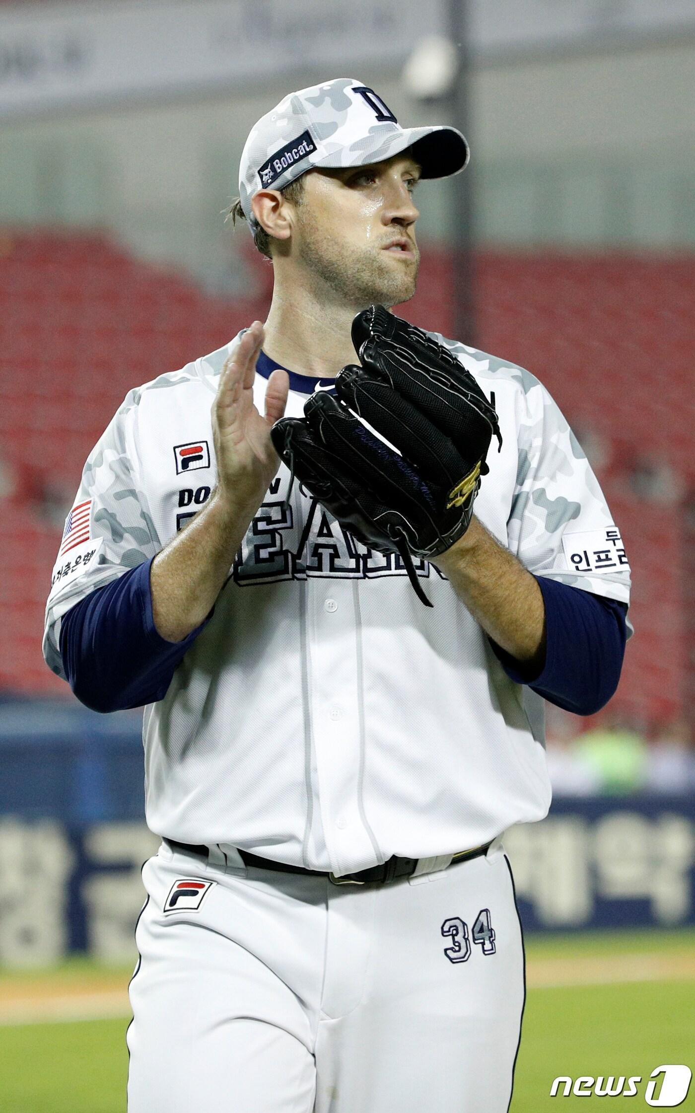 본문 이미지 - 2019시즌 전반기 단연 최고의 활약을 펼친 두산 투수 조시 린드블럼.  뉴스1 ⓒ News1 안은나 기자