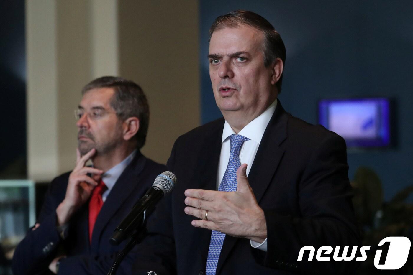 마르셀로 에브라르드 멕시코 외교장관. ⓒ 로이터=뉴스1