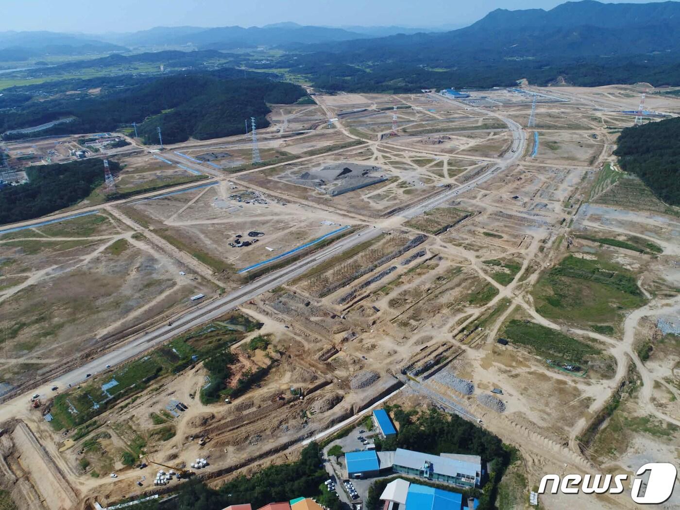 본문 이미지 - 구미 5국가단지 조성 모습(구미시제공) ⓒ News1 정우용 기자