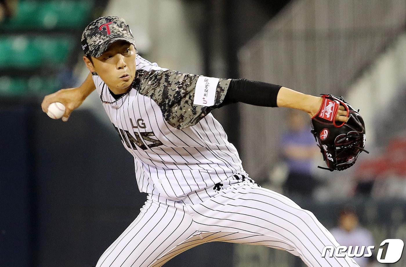비 엘리트 선수 출신으로는 최초로 프로야구 무대에 데뷔한 LG 트윈스 한선태. /뉴스1 ⓒ News1 박세연 기자