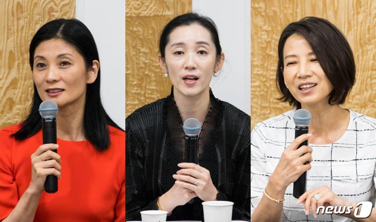 본문 이미지 - 왼쪽부터 강수진 국립발레단 예술감독, 유지연 유니버설발레단 부예술감독, 최태지 광주시립발레단 예술감독, ⓒ 뉴스1