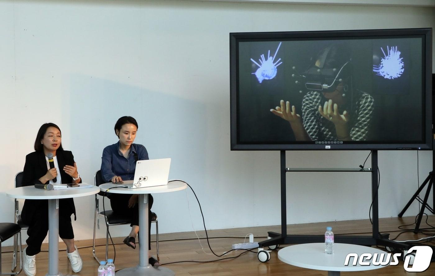 본문 이미지 - 국립아시아문화전당이 4일 오는 22일 개최되는 'ACT페스티벌 해킹푸드'와 관련해 기자간담회를 열고 행사를 설명하고 있다. 2019.6.4 /뉴스1 ⓒ News1 허단비 기자