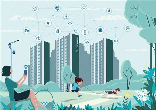 본문 이미지 - 스마트 푸르지오 플랫폼 개념도./자료제공=대우건설ⓒ 뉴스1