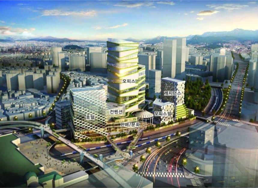본문 이미지 - 서울역북부역세권개발 가상도(사진제공=코레일)ⓒ 뉴스1