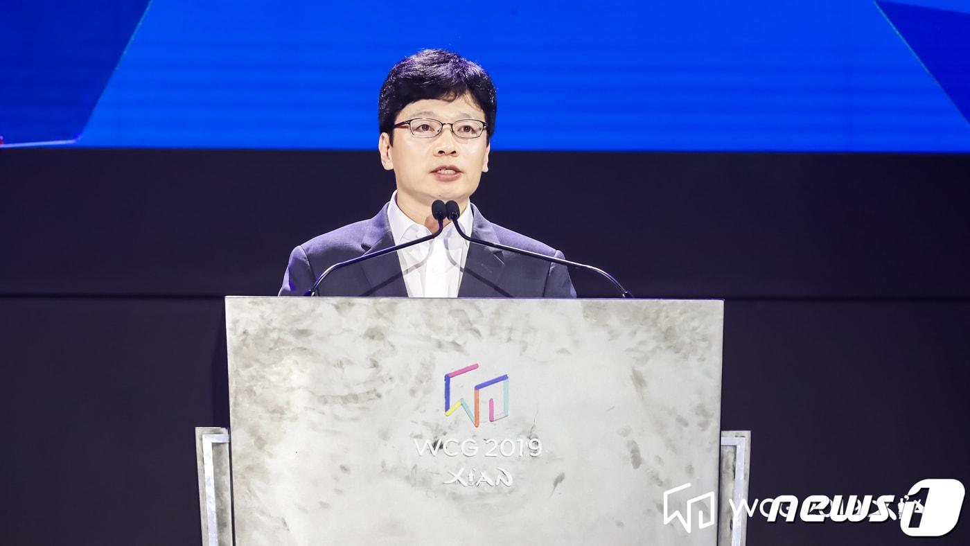 권혁빈 스마일게이트 창업자 겸 최고비전제시책임자&#40;CVO&#41; &#40;WCG 제공&#41; 2019.7.19/뉴스1