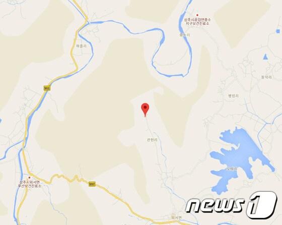 본문 이미지 - 상주 지진 진앙지 추정지역 /ⓒ 뉴스1