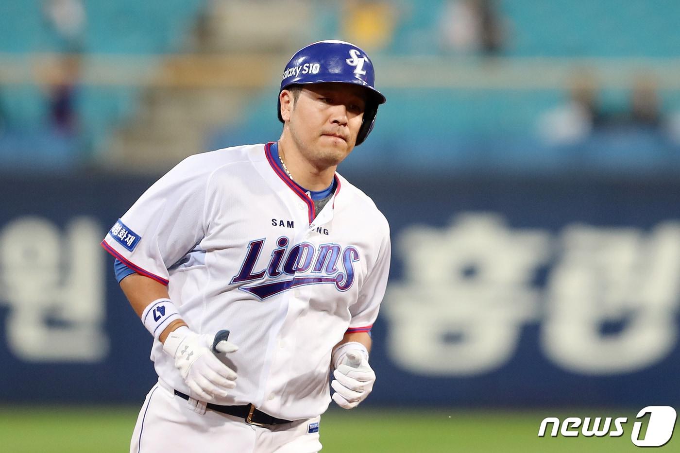 삼성 라이온즈 강민호. /뉴스1 ⓒ News1 공정식 기자