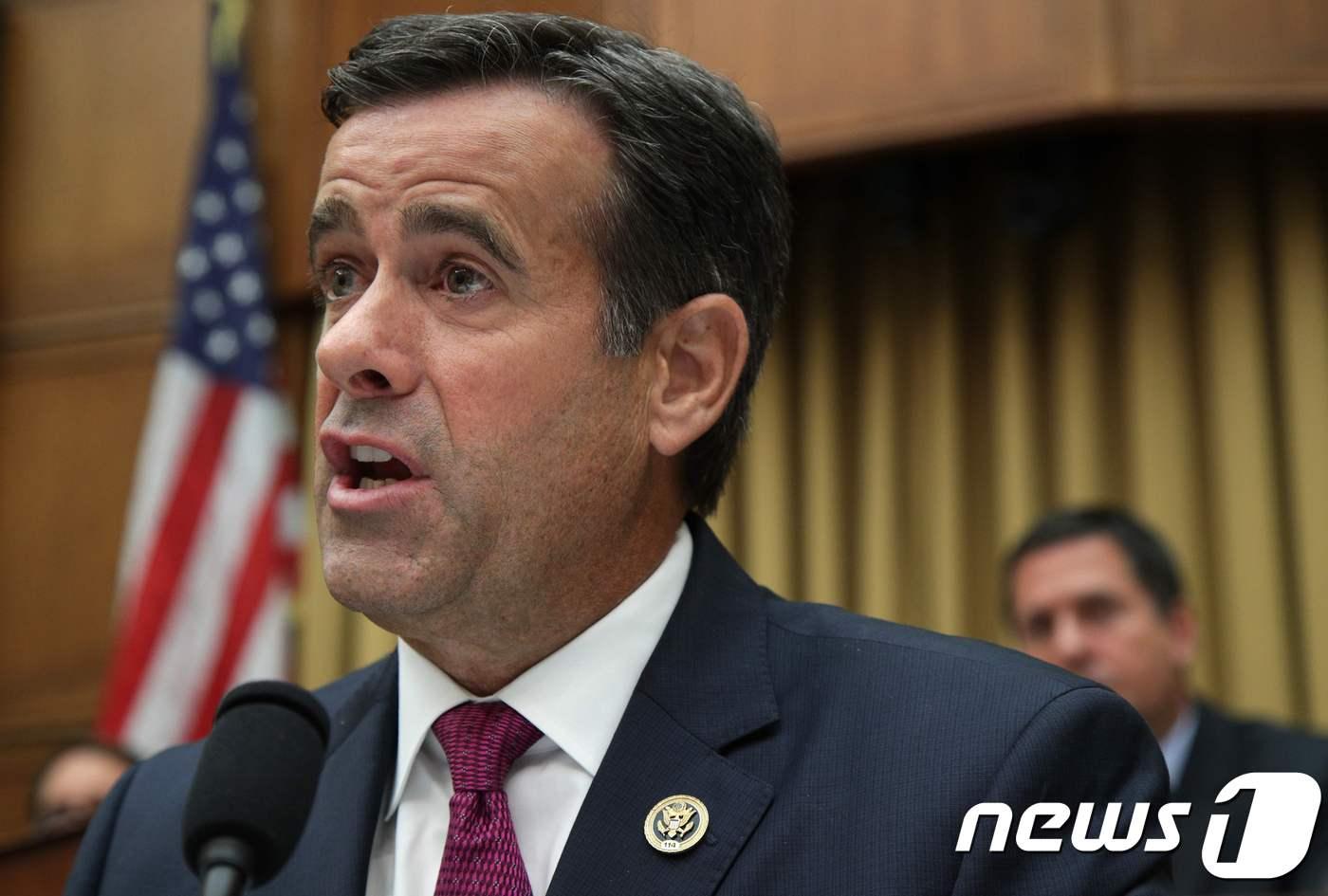 도널드 트럼프 미국 대통령 당선인이 12일(현지시간) 미국 중앙정보국(CIA) 국장으로 지명한 존 래트클리프 전 미국 국가정보국(DNI) 국장.  ⓒ AFP=뉴스1 ⓒ News1 우동명 기자