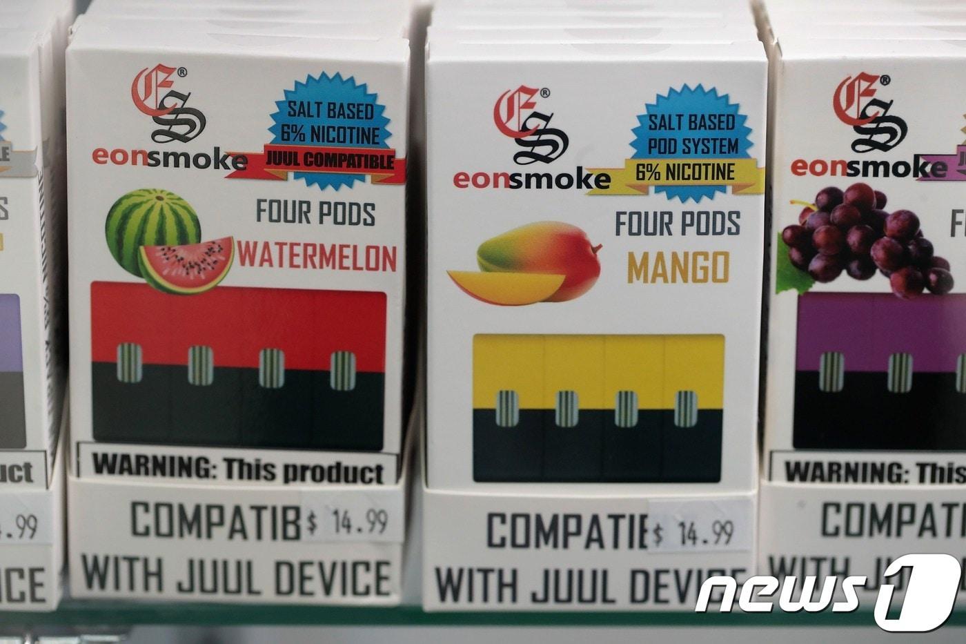 미국 내 판매되고 있는 담배들.ⓒ AFP=뉴스1