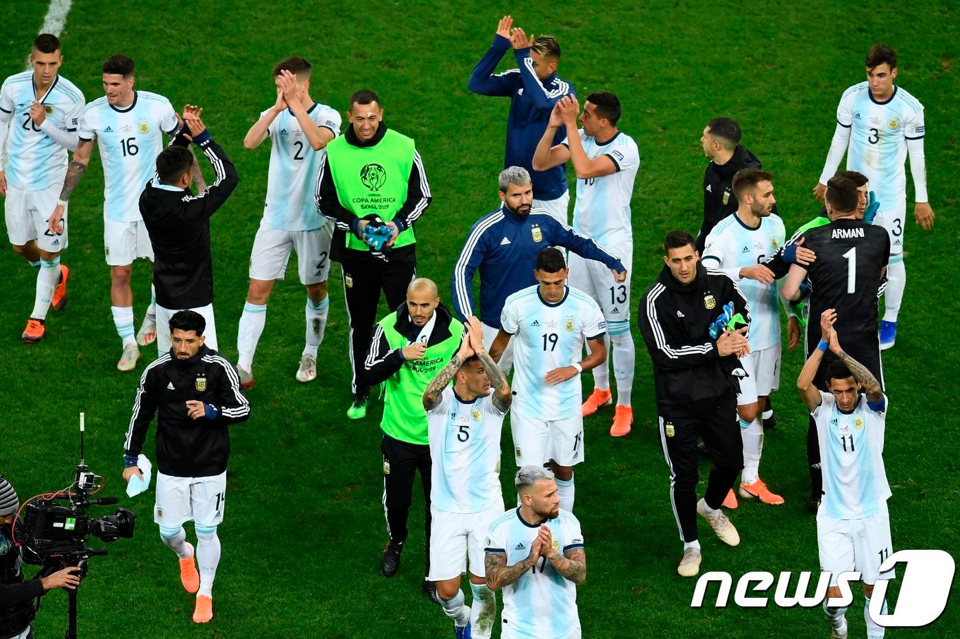 코파 아메리카 3위를 차지한 아르헨티나. ⓒ AFP=뉴스1
