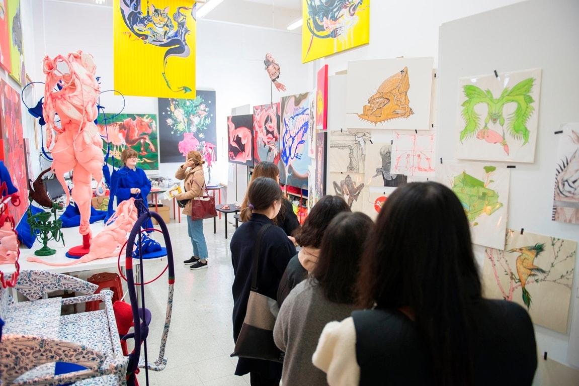 본문 이미지 - 고양레지던시 2018 오픈스튜디오-오화진작가 스튜디오.(국립현대미술관 제공)ⓒ 뉴스1