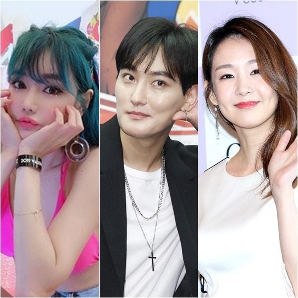 본문 이미지 - 우주안, 강타, 오정연(왼쪽부터) / 뉴스1 DB ⓒ 뉴스1