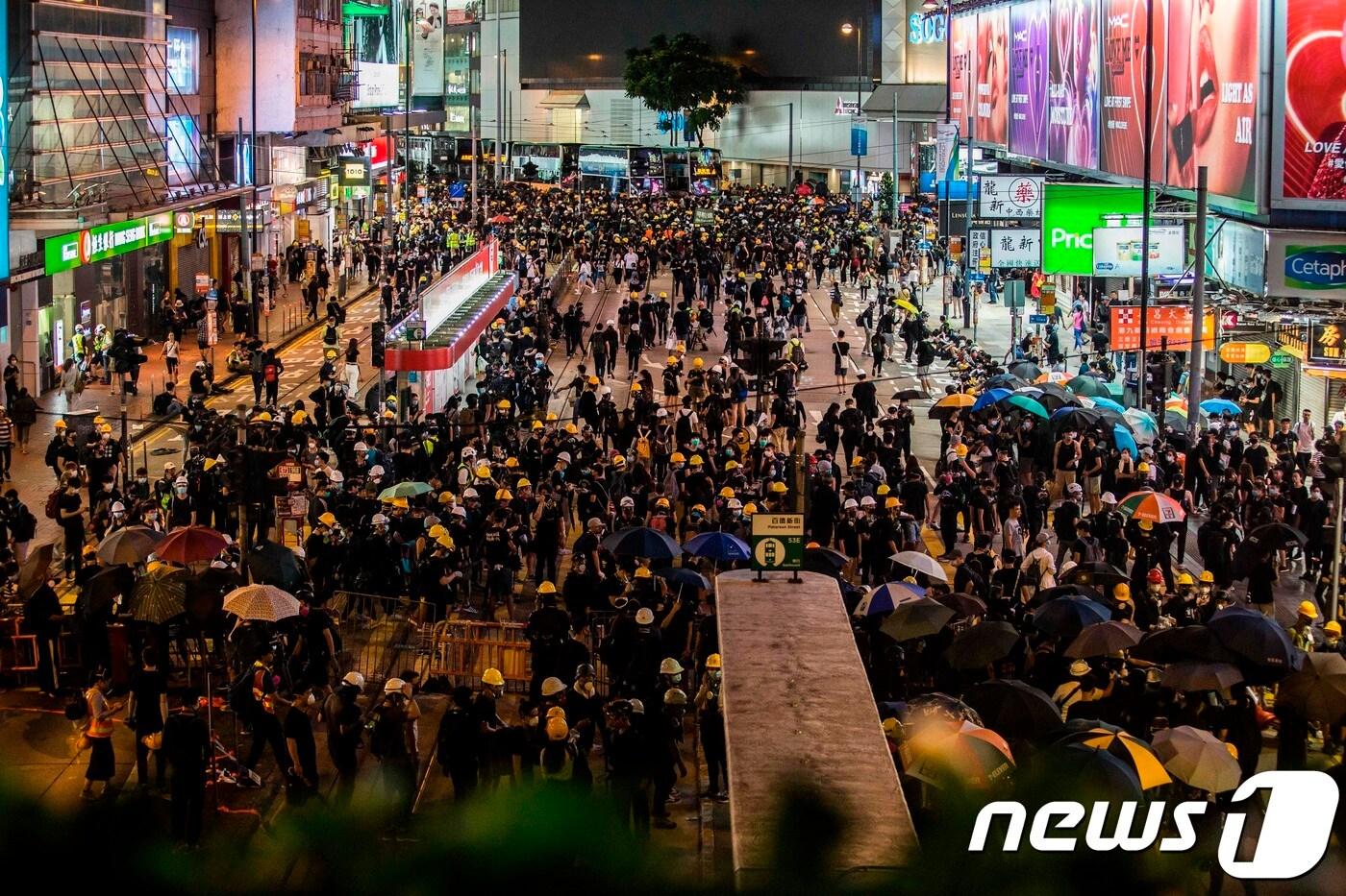 홍콩 시위 현장 ⓒ AFP=뉴스1