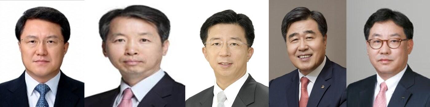 본문 이미지 - (왼쪽부터)이영호 삼성물산(건설부문) 사장, 박동욱 현대건설 사장, 김형 대우건설 사장, 임병용 GS건설 사장, 이영훈 포스코건설 사장. ⓒ 뉴스1