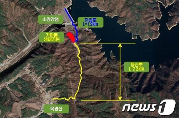 본문 이미지 - 춘천 가마골 생태공원 코스. (춘천시 제공) 2019.9.19/뉴스1 ⓒ News1