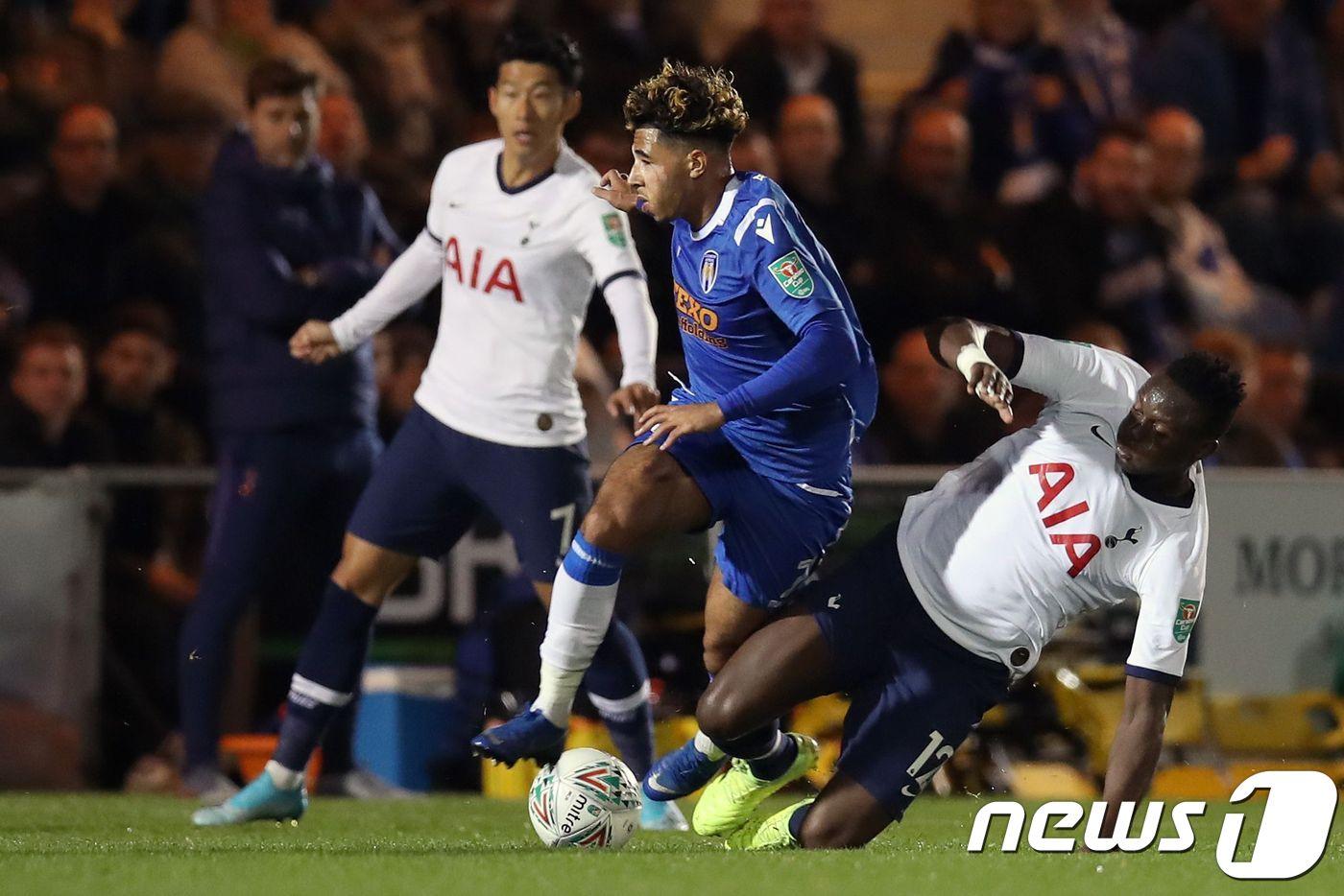 토트넘이 4부리그 콜체스터에 리그컵에서 충격패를 당했다. ⓒ AFP=뉴스1