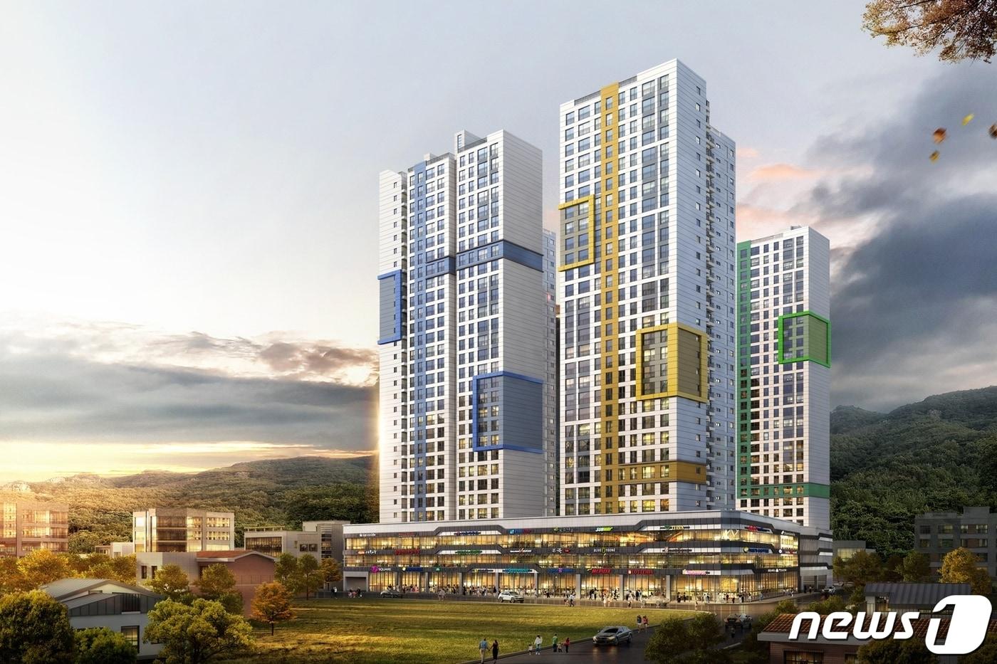 전남 '화순3차 한국아델리움 센트럴' 투시도.2019.9.26 /뉴스1 ⓒ News1