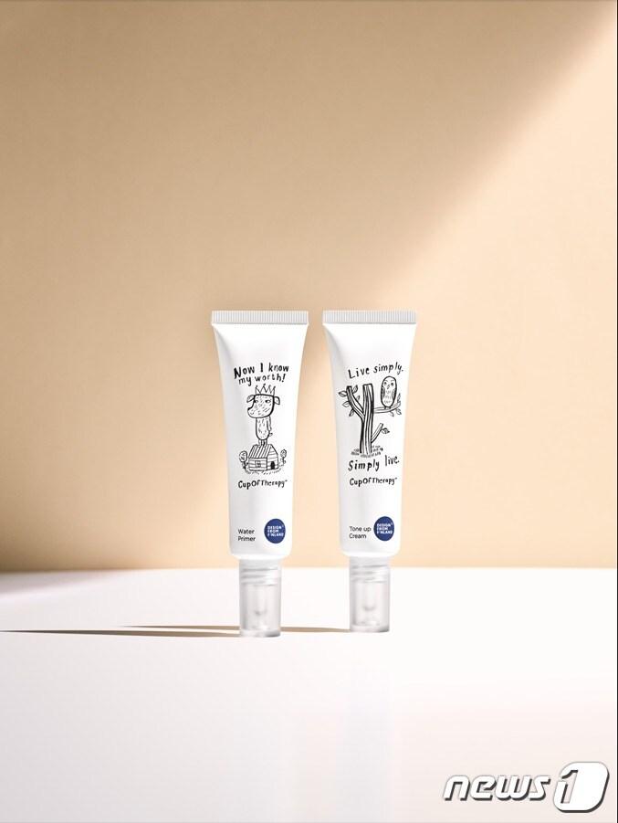 본문 이미지 - 대원미디어·아리따리움의 '컵오브테라피' 콜라보레이션 화장품(대원미디어 제공)ⓒ 뉴스1