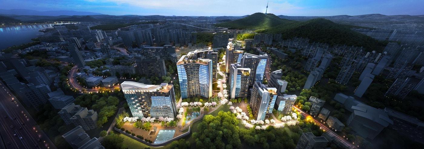 한남 디에이치 그라비체 조감도.(제공=현대건설)ⓒ 뉴스1