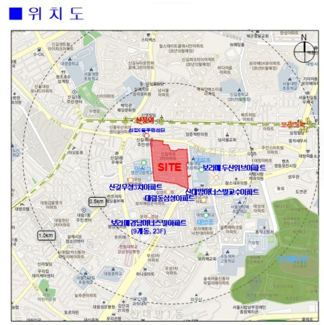 본문 이미지 - 영등포구 신길동 신길우성2차·우창아파트 위치.(제공=서울시) /ⓒ 뉴스1