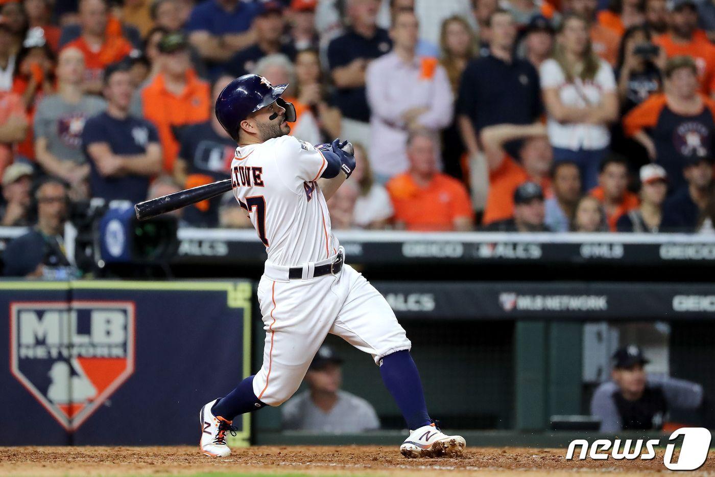 본문 이미지 - 휴스턴 애스트로스 호세 알투베. ⓒ AFP=뉴스1