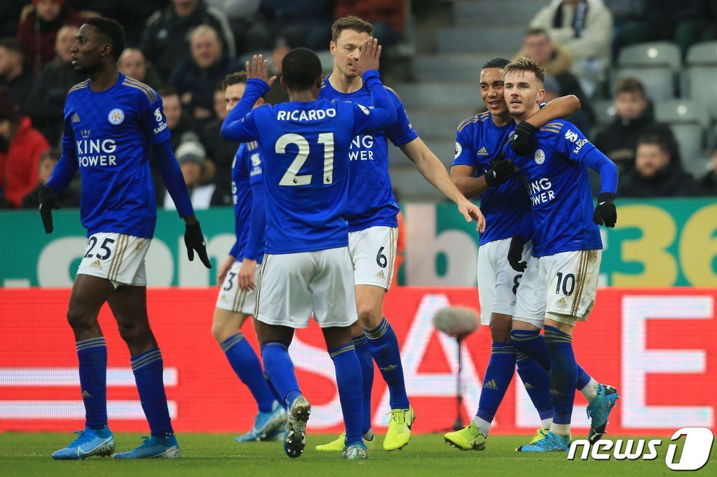 레스터시티 선수단. ⓒ AFP=뉴스1