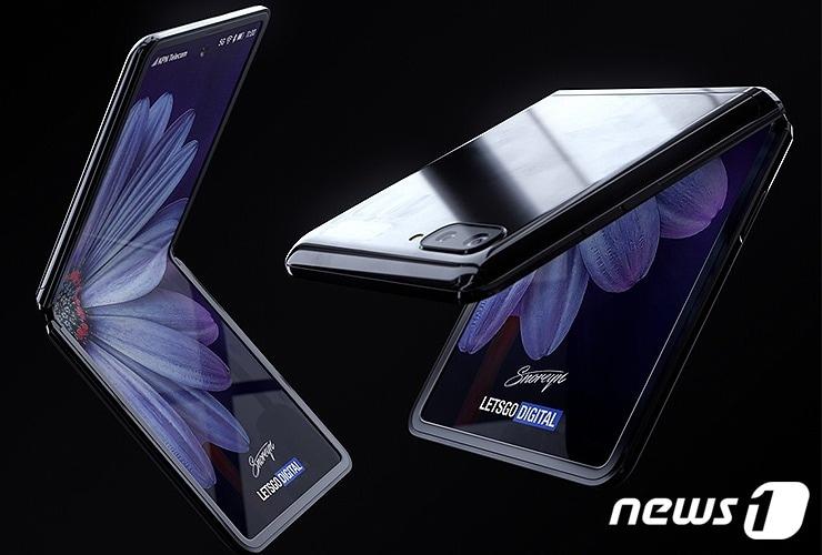 본문 이미지 - 네덜란드 IT 매체 '렛츠고디지털'이 공개한 갤럭시Z 플립 렌더링 이미지. (갈무리: 렛츠고 디지털) ⓒ 뉴스1