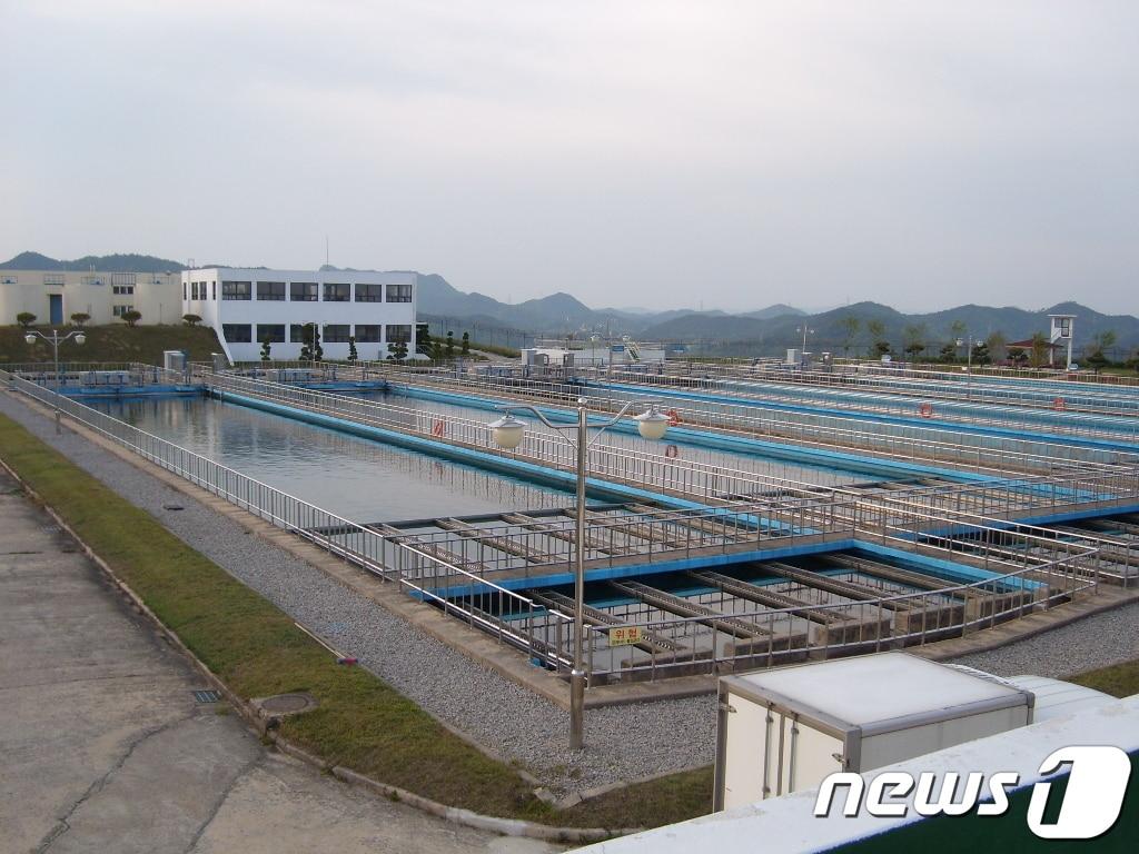 본문 이미지 - 몽탄 정수장.(목포시 제공) /뉴스1