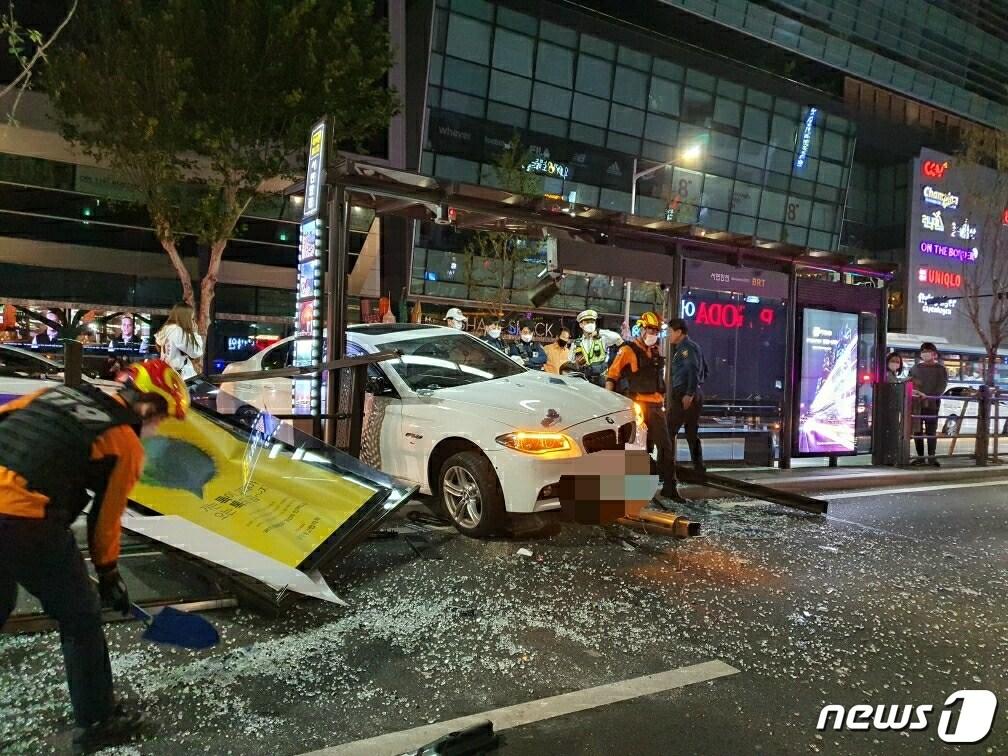 본문 이미지 - 사고 현장.(부산경찰청 제공)ⓒ 뉴스1