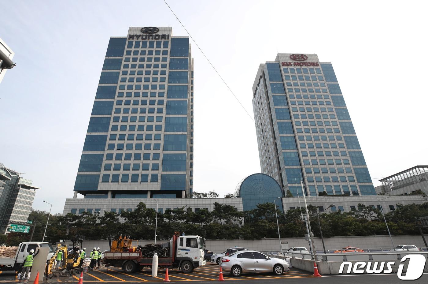 본문 이미지 - 서울 서초구 양재동 현대자동차 본사 모습. 2020.10.14/뉴스1 ⓒ News1 송원영 기자