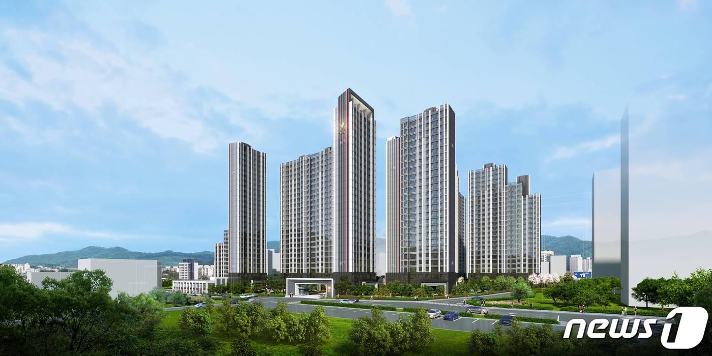 롯데건설 '대곡역 롯데캐슬 엘클라씨' 투시도. ⓒ 뉴스1