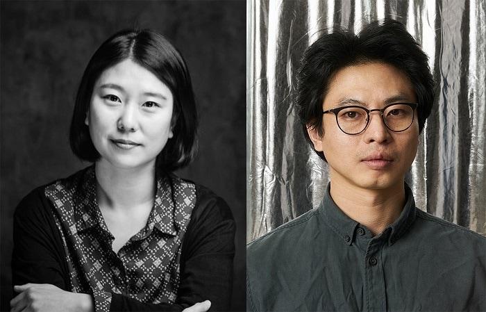 본문 이미지 - (왼쪽부터) 공연부문 수상자 윤혜숙 연출가, 미술부문 수상자 김경태 작가.(두산 제공)ⓒ 뉴스1