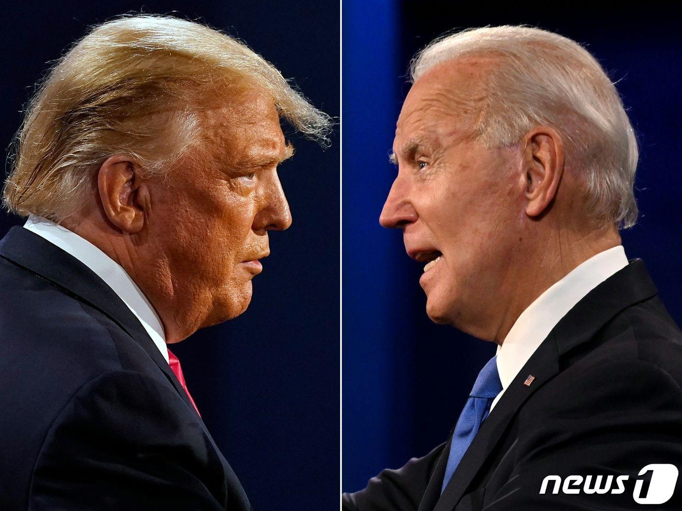 본문 이미지 - 도널드 트럼프 미국 대통령(왼쪽)과 조 바이든 민주당 대선 후보. ⓒ AFP=뉴스1