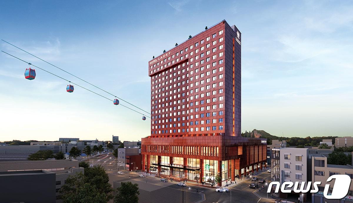본문 이미지 - 오는 2023년 들어설 예정인 호텔 '락희' 목포점 /ⓒ News1