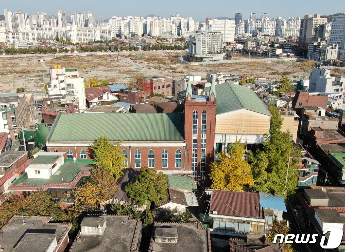 본문 이미지 - 서울 성북구 사랑제일교회 주변 장위10구역.  2020.10.30/뉴스1 ⓒ News1 구윤성 기자