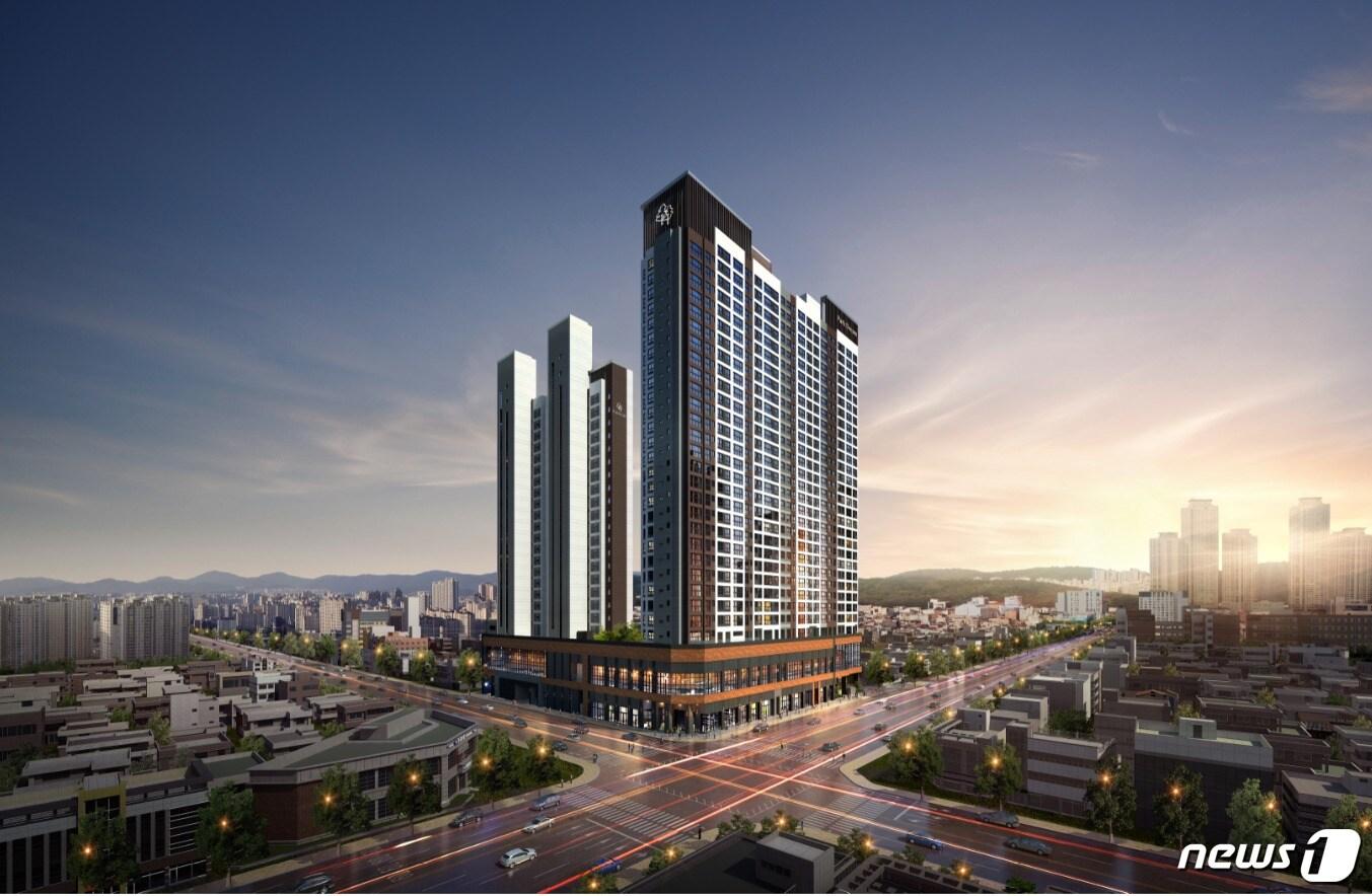 본문 이미지 - 수성센트럴 화성파크드림 조감도(화성산업 제공ⓒ 뉴스1