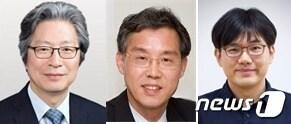본문 이미지 - (왼쪽부터) 고규영 기초과학연구원(IBS) 혈관연구단장, 김범태 한국화학연구원 신종바이러스(CEVI)융합연구단장, 장혜식 서울대학교 생명과학부 교수. (한국과학기자협회 제공) 2020.11.10/뉴스1