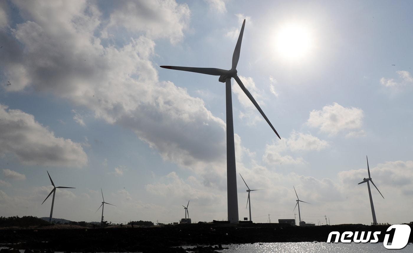 제주시 한경면 한경풍력 발전단지&#40;자료사진&#41;ⓒ News1 오현지 기자