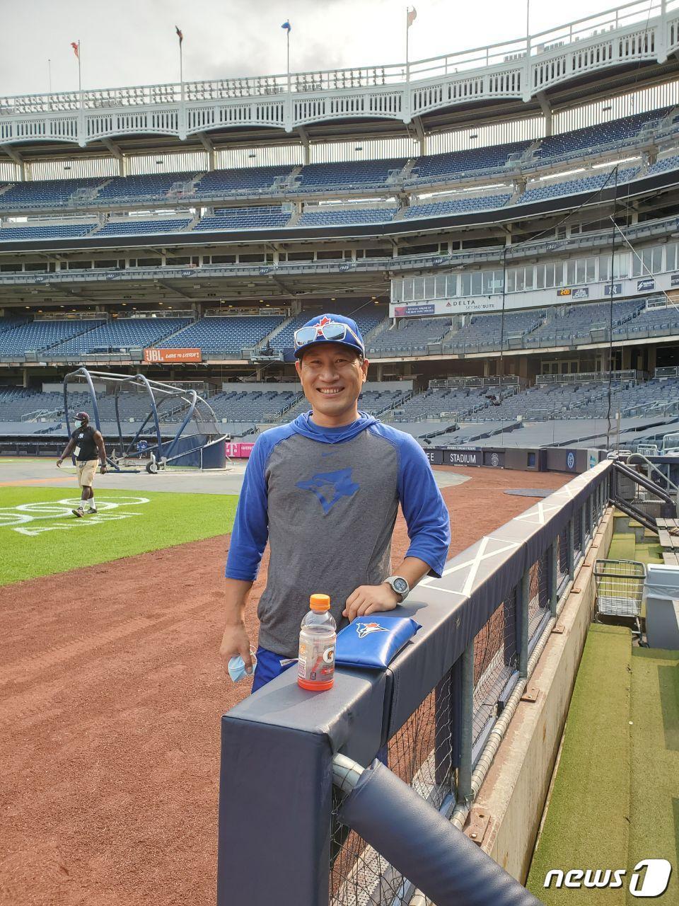 본문 이미지 - 2020년 토론토 블루제이스에서 류현진과 동행했던 김병곤 스포츠의학 박사. (키움 히어로즈 제공)ⓒ 뉴스1