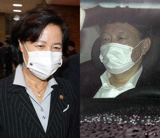 본문 이미지 - 추미애 법무부 장관(왼쪽)과 윤석열 검찰총장. ⓒ News1 