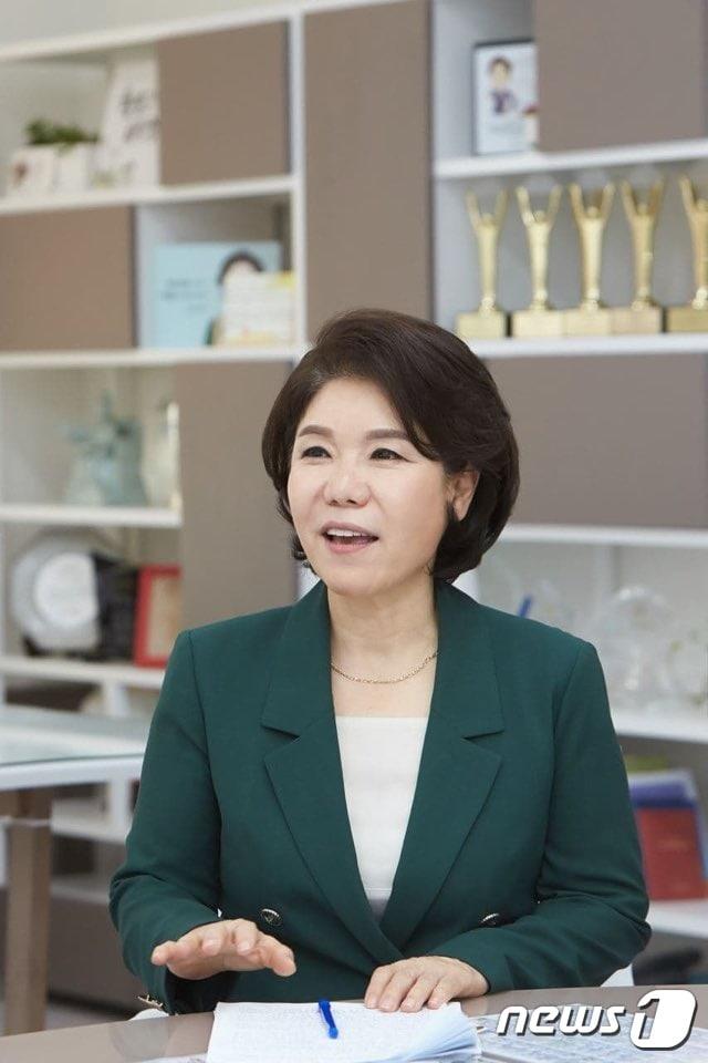 본문 이미지 - 조은희 서초구청장이 뉴스1과 인터뷰하고 있다.ⓒ 서초구청 제공