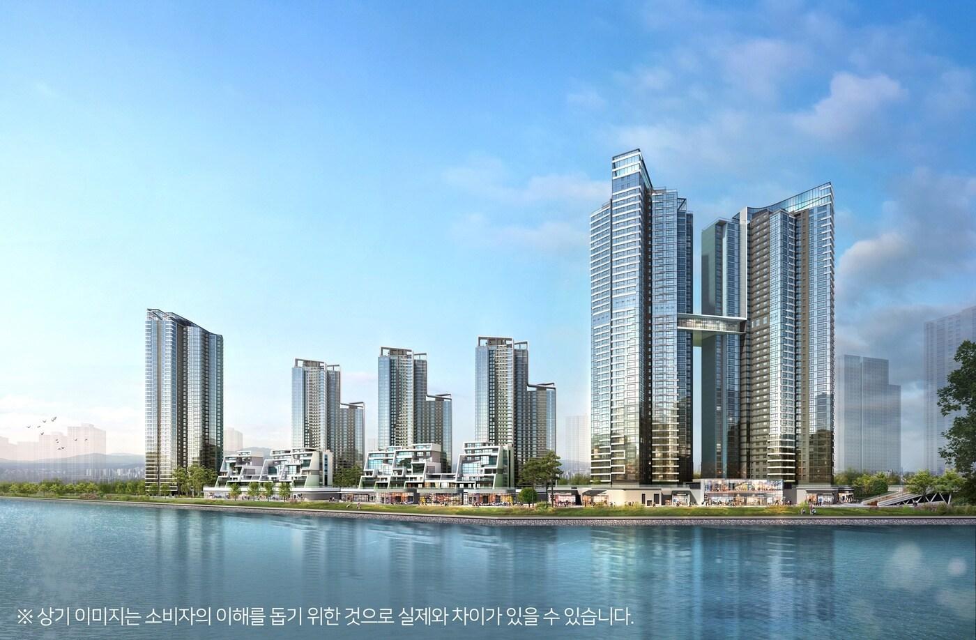 송도자이 크리스탈오션 투시도.(제공=GS건설)ⓒ 뉴스1