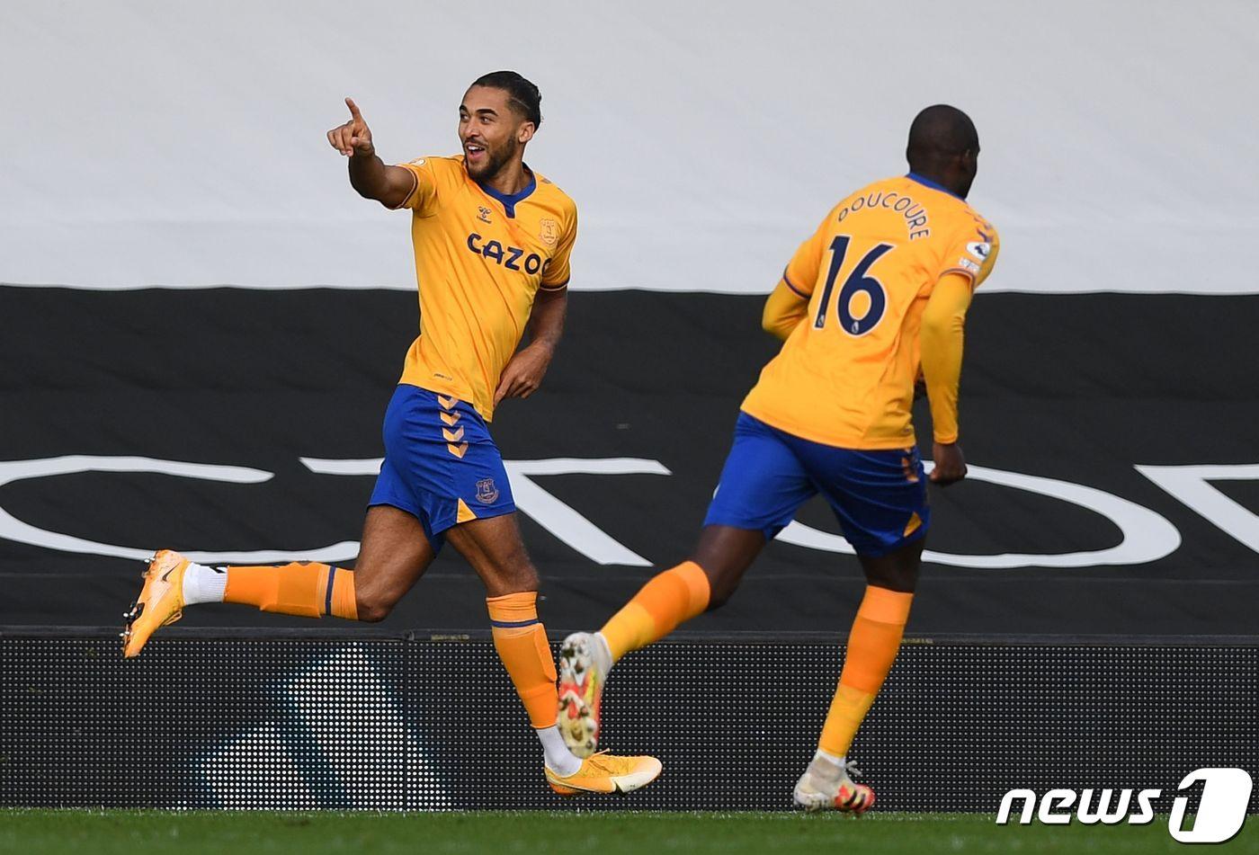 2020-21 잉글랜드 프리미어리그(EPL)에서 10골로 득점 선두를 달리고 있는 도미닉 칼버트-르윈(에버턴). ⓒ AFP=뉴스1