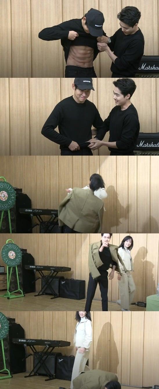 본문 이미지 - 배우 유준상 조병규 염헤란 김세정/SBS라디오 파워FM '두시탈출 컬투쇼' 보이는 라디오 캡처 ⓒ 뉴스1