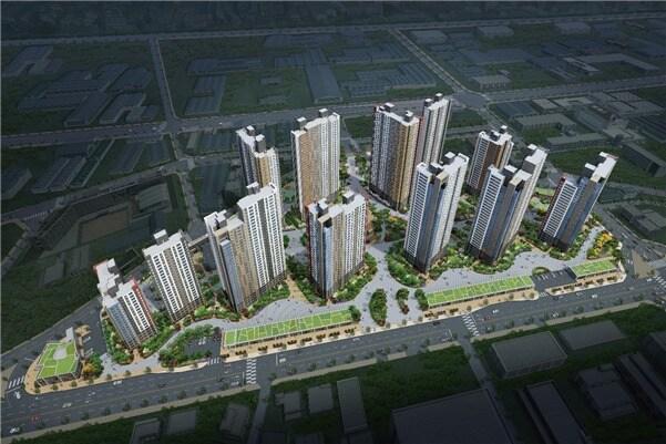 본문 이미지 - 두산위브더제니스 센트럴 사하 조감도./자료제공=두산건설ⓒ 뉴스1